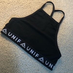 UNIF black sports bra